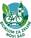 Logo projekta Biciklom za zeleni Novi Sad